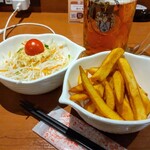 Bikkuri Donki - セットのポテトと《ディッシュサラダS》税込￥250❣今日のアテだす～♡(*´艸｀*)ぷぷぷ