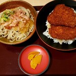 Teraguchi - ソースかつ丼そばセット