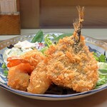 家庭料理 小川 - あじ えびフライ