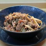 家庭料理 小川 - 牛肉ごぼう新しょうが