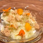 Rooots Nakanoshima - メロン　ブランマンジェのエスプーマ　白バルザミコのカプセル
      