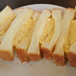 珈琲さや - だし巻きサンド、ドーン！
