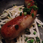 居酒屋 おば九 - 名物腸詰ぎょうざソーセージ