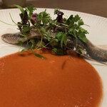 ラチュレ - 新生姜のジュレを纏ってる（のし梅かと思った）