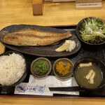 トロ政 - 焼魚定食(縞ホッケ) 800円