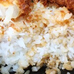 塩天丼 - ご飯大盛り550g位ありました