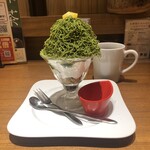 むさしの森珈琲 - 絞りたて抹茶モンブランパフェ 1,100円（税込）