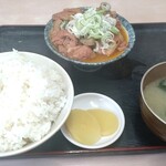 もつ煮 太郎 - もつ定食(両方大盛)　1,050円