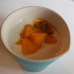 ヴィラ・デル・ソル - (2014/3)朝食のヨーグルト。マンゴーとパッションフルーツ入り。