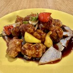 田中華麺飯店 - 黒酢の酢豚