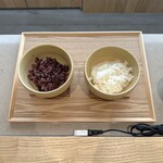 Shoku Kyoutoogawa Shouyaku Resutoran - 黒米･玄米パフの雑穀米と白米