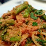 VIA Brianza - 春野菜と桜えびのトマトソーススパゲッティアップ