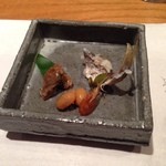 じどりや 穏座 - 淡海地鶏食べ尽くしコース。2014.03.