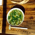 蕎麦 齊藤 - 九条ねぎそばです。