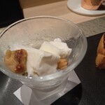 鮨 富かわ - デザート　冷たくて美味しかった