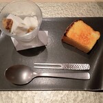 鮨 富かわ - フレンチトースト　カッサータ？かな？