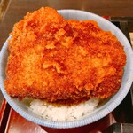 九頭龍蕎麦 - セットのソースかつ丼