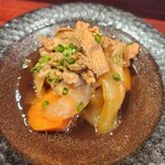 Wanoshoku Koko Kara - 肉料理  牛バラと長芋の甘辛煮　