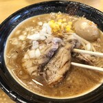 味噌ラーメン専門店 日月堂 - 厚切り炙りチャーシュー