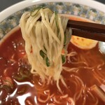 えのきラーメン - 福井で1番細いといわれる、こだわりの麺。スープがしっかり絡んで美味いです。