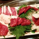 馬肉専門店 よかよか - 馬刺し2人前♪