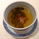 SHANGU - 楓ランチ(3150円) クレソン 砂肝 干し貝柱 大豆のスープ