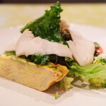 チェルバイア - プランツォＢ 2000円 の調布産の色々な野菜のサラダ仕立ての前菜