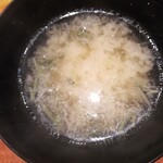 寿司 あさ海 - ジュンサイの味噌汁