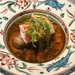 眞善美 - 金目鯛鯛　加茂茄子　九条ネギ　ピーナッツ油