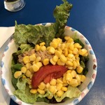 ナポリスタカ - PRANZO Bセットランチ（サラダとドリンク付き）：１８００円のサラダ（ツナとコーンたっぷり！）