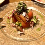 Wine厨房　tamaya - ホタルイカとトマトのバジルマリネ 960円