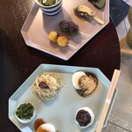 菓ふぇムラカミ - ・武家屋敷プレート：９００円 ・白玉プレート：７００円