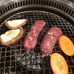 Aobadai Yakiniku Ushikozou - 特選和牛3種盛り・ハラミ