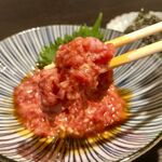 Aobadai Yakiniku Ushikozou - 和牛炙りユッケ