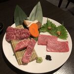 Aobadai Yakiniku Ushikozou - 特選和牛3種盛り