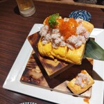 北海道海鮮・個室情緒 ～ ２３番地 ～ - 本ズワイ蟹のぶっかけ出汁巻き玉子