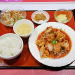 倚水軒 - 油淋鶏定食