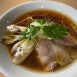 noodle shop arakawa - 鴨だし焼きネギ醤油らーめん