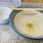 中華そば土屋商店 - 　　　完食　完飲