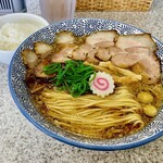 中華そば土屋商店 - 特製肉増し中華そば大1,100円　ご飯小150円