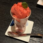 和shoku。の水 - いちごのシャーベット