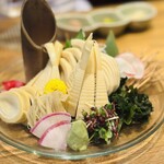 天ぷら・魚・馬刺し・丼 くすくす - たけのこ刺身