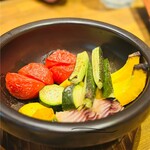 Tempura Sakanabasashi Don Kusukusu - 夏野菜のオーブン焼き