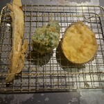 Hakata Tempura Takao - ごぼう　ブロッコリー　さつまいも