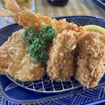 グリンパーク大山ゴルフ倶楽部　レストラン - 海鮮フライ定食アップ