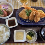 グリンパーク大山ゴルフ倶楽部　レストラン - 海鮮フライ定食