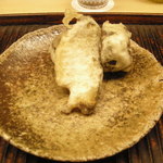 Ogata - 鮑煮白扇揚げ