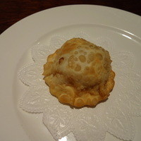 開化亭 - 帆立と雲丹の揚げ餃子風　バターソース入り
                