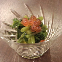 魚斉 - 花山葵おひたし