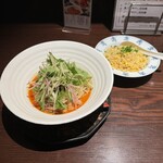 來杏 Chinese Restaurant - 白胡麻冷やし担々麺＋五目炒飯